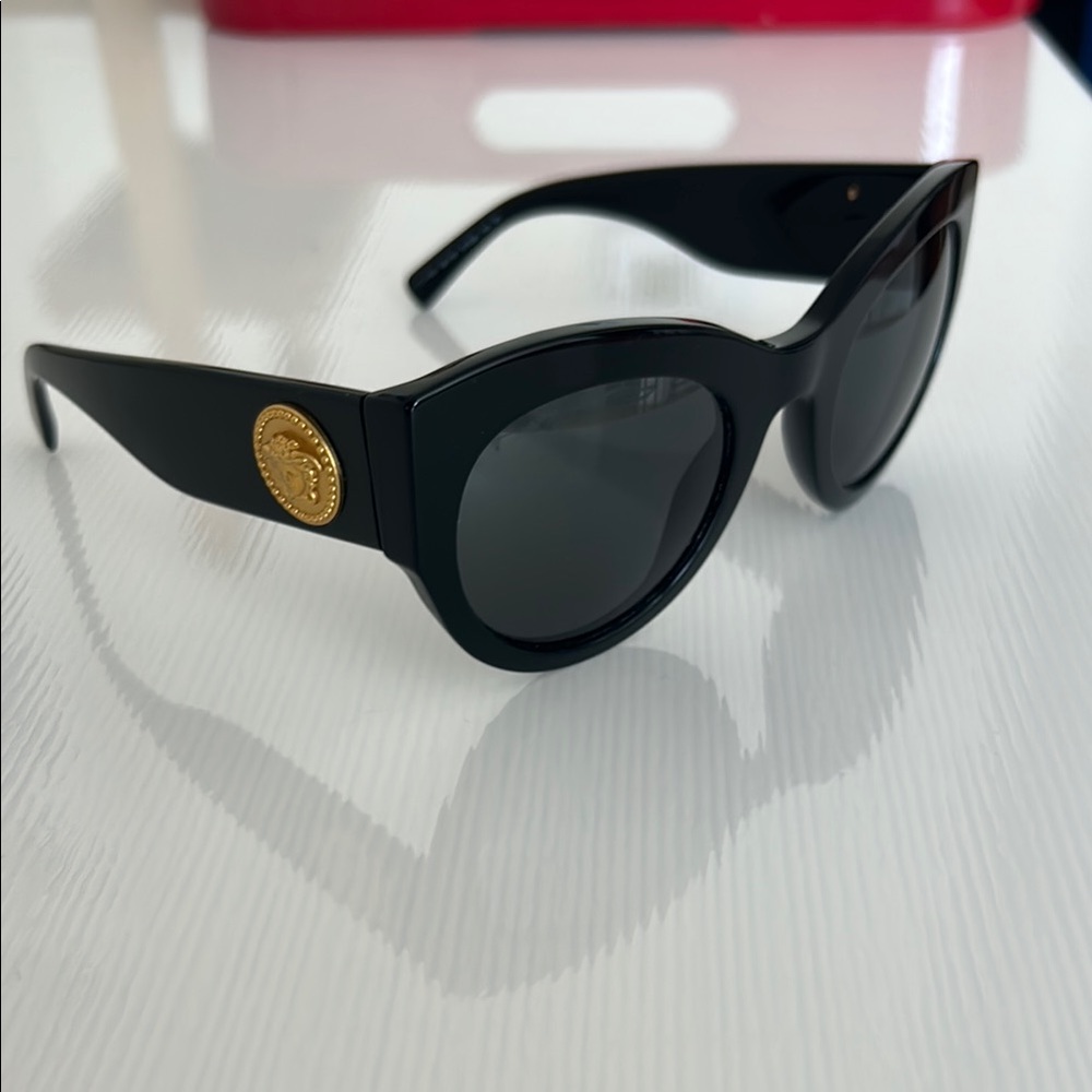 Authentic Versace Black medallion sunglasses
